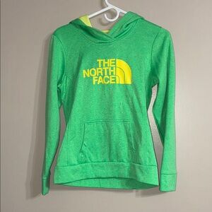 The North Face Vibrant Green and Yellow Pullover Hoodie Size Small